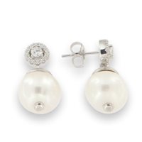 Orecchini Domar Gioielli Donna Orecchini perle argento 925 in Argento Cubic Zirconia EPB103610